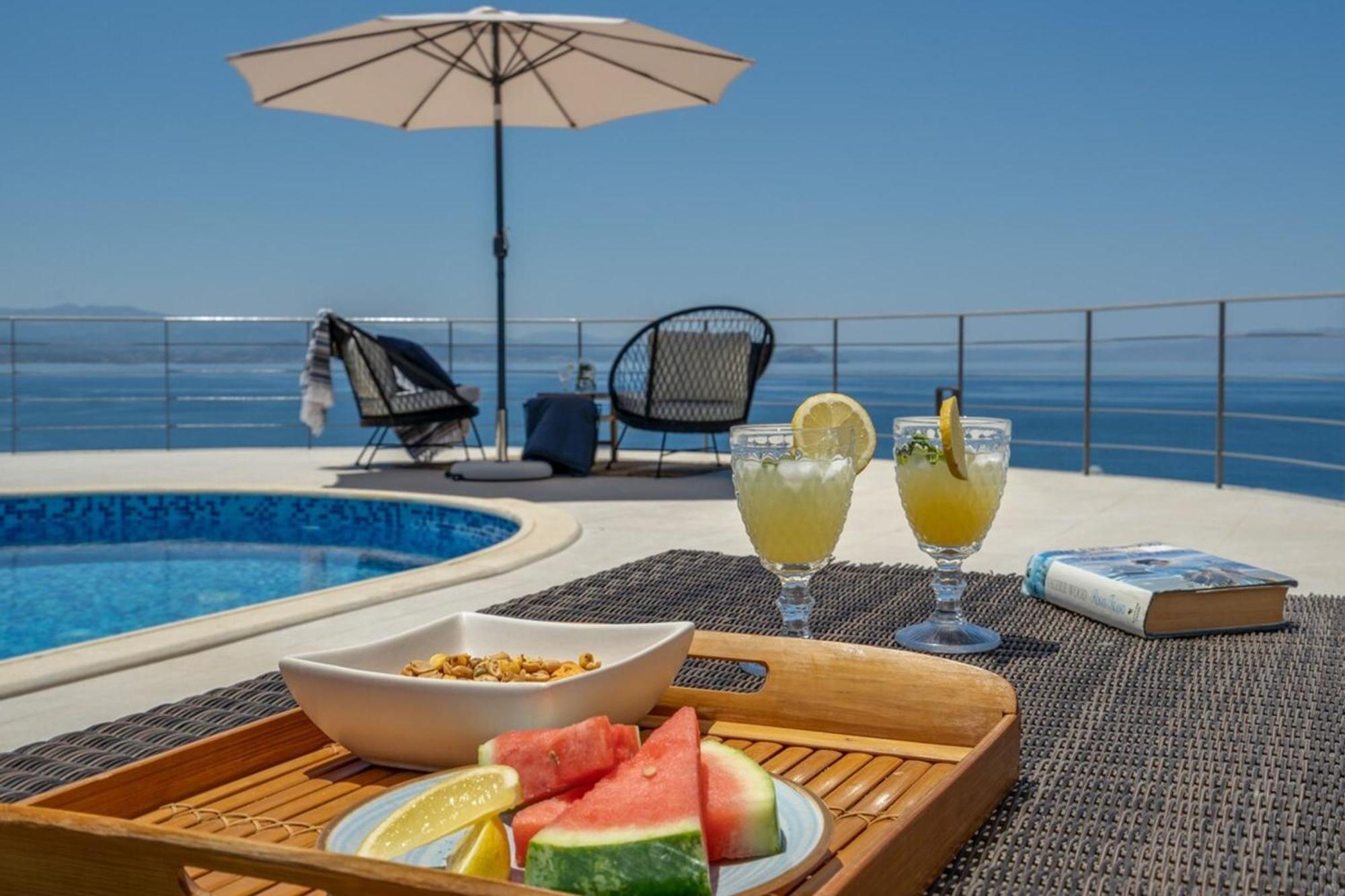 Villa Hemera Ocean View Private Heated Pool Хорафакия Экстерьер фото