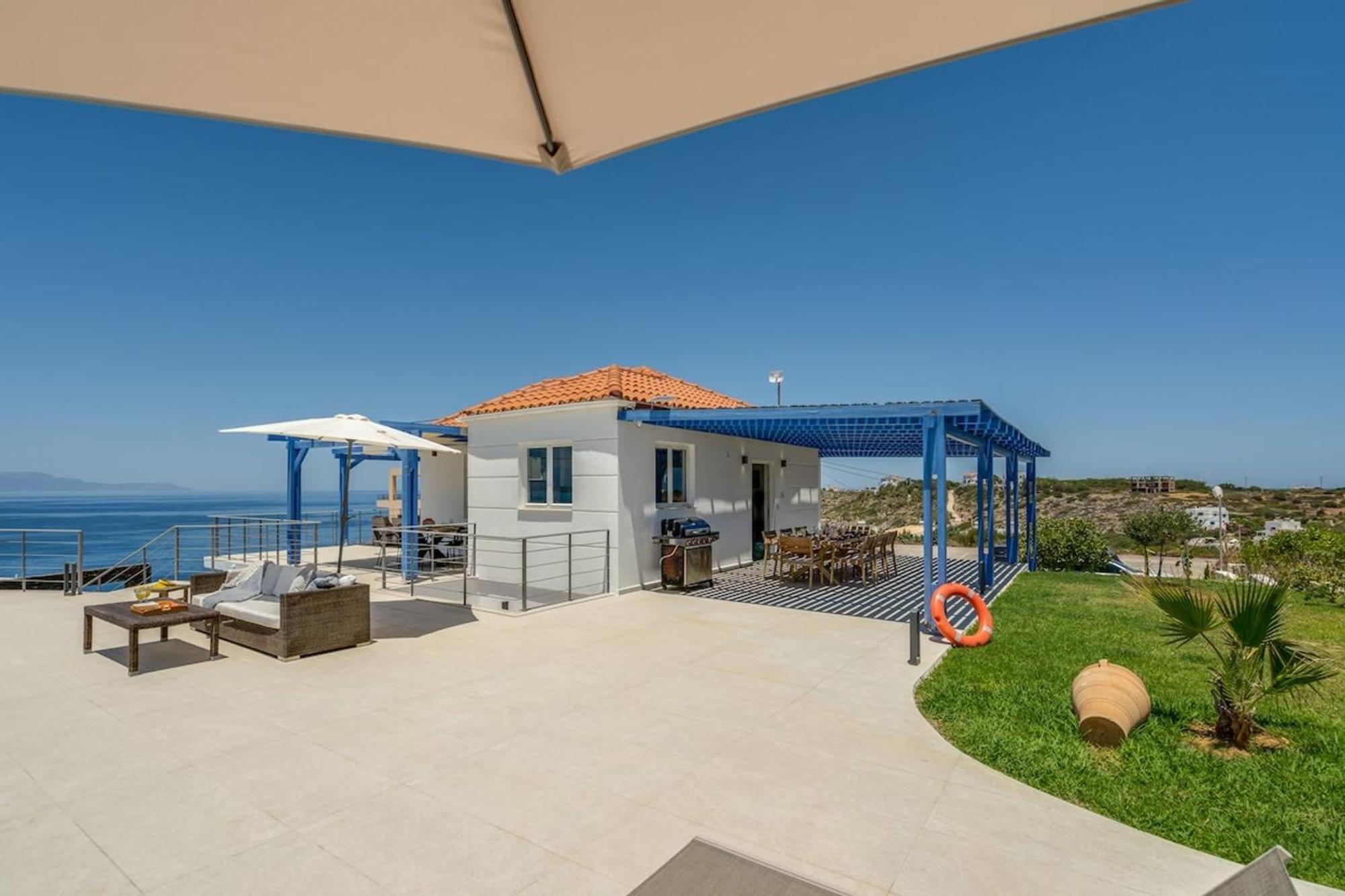 Villa Hemera Ocean View Private Heated Pool Хорафакия Экстерьер фото