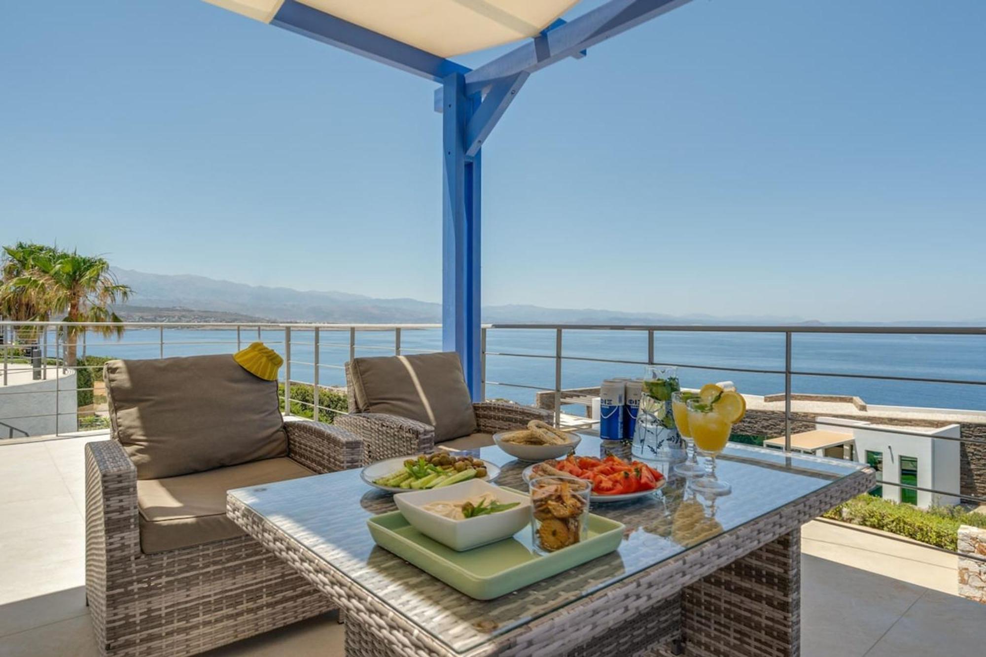 Villa Hemera Ocean View Private Heated Pool Хорафакия Экстерьер фото