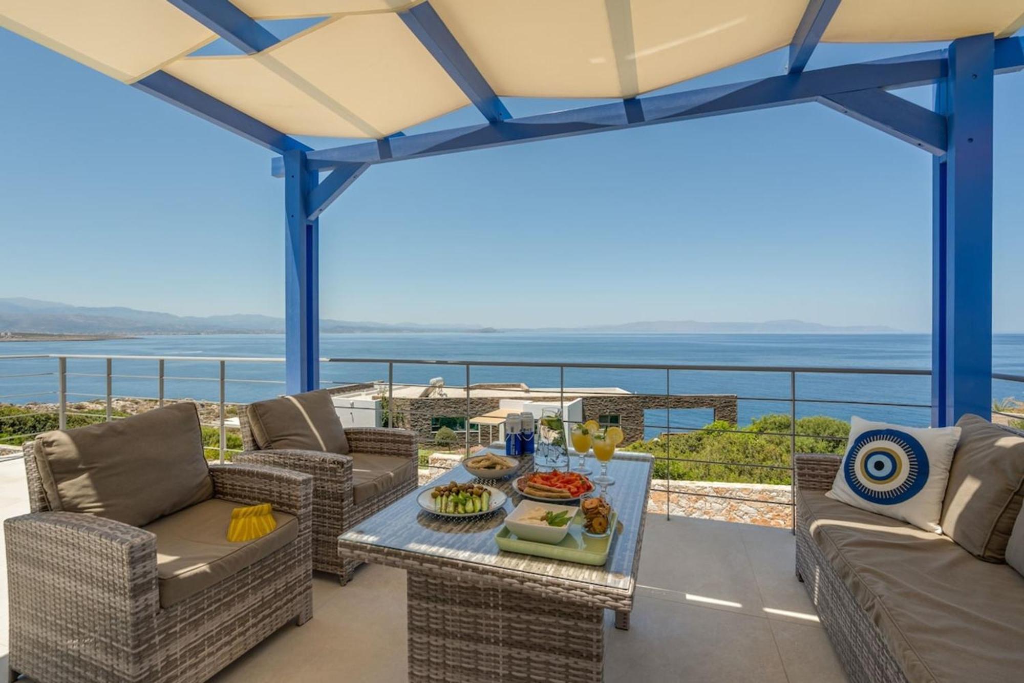 Villa Hemera Ocean View Private Heated Pool Хорафакия Экстерьер фото