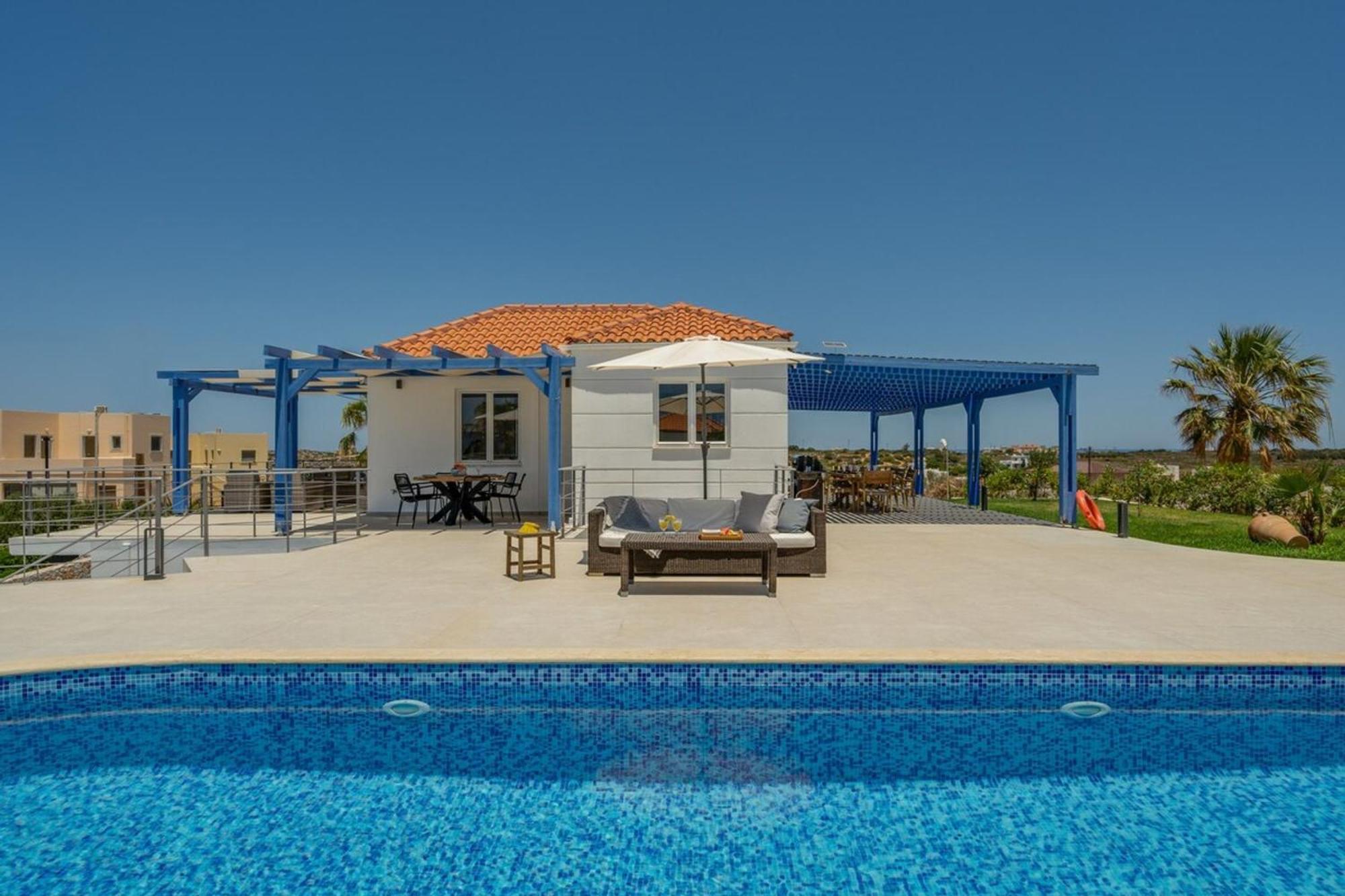 Villa Hemera Ocean View Private Heated Pool Хорафакия Экстерьер фото