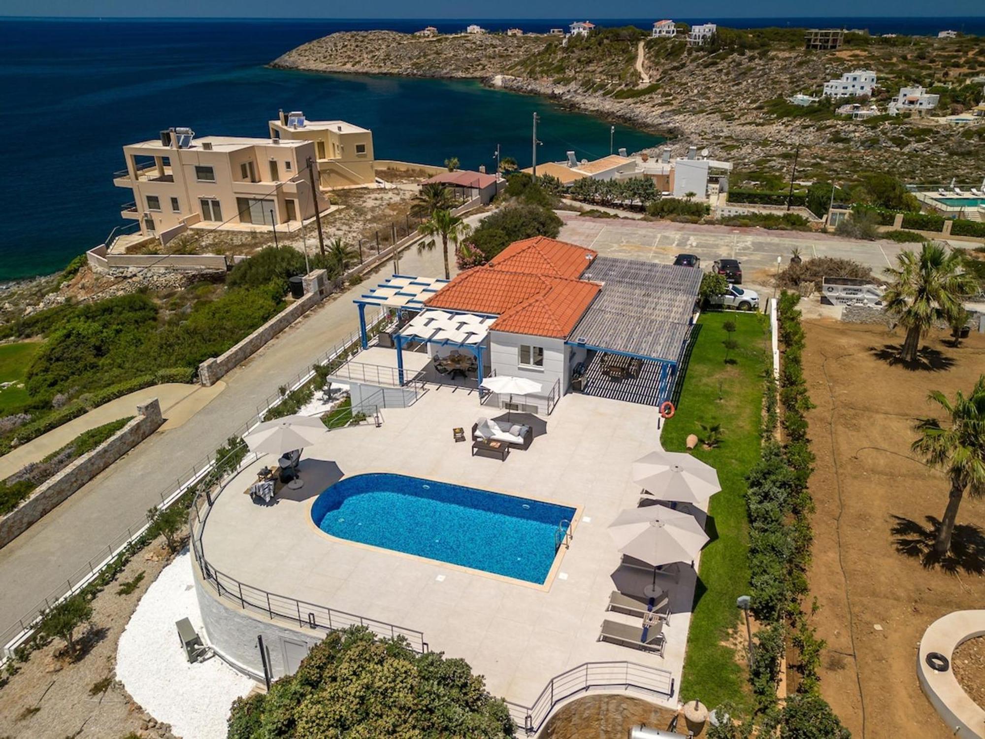 Villa Hemera Ocean View Private Heated Pool Хорафакия Экстерьер фото