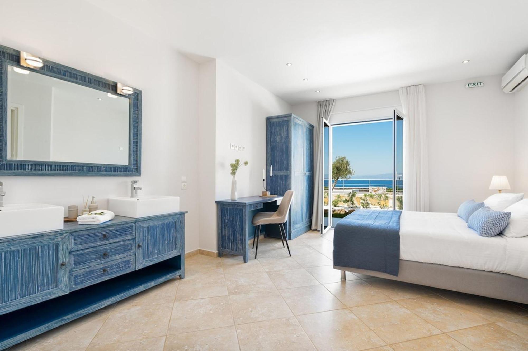 Villa Hemera Ocean View Private Heated Pool Хорафакия Экстерьер фото
