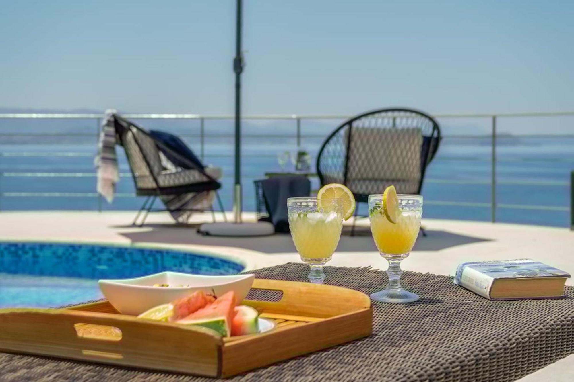 Villa Hemera Ocean View Private Heated Pool Хорафакия Экстерьер фото