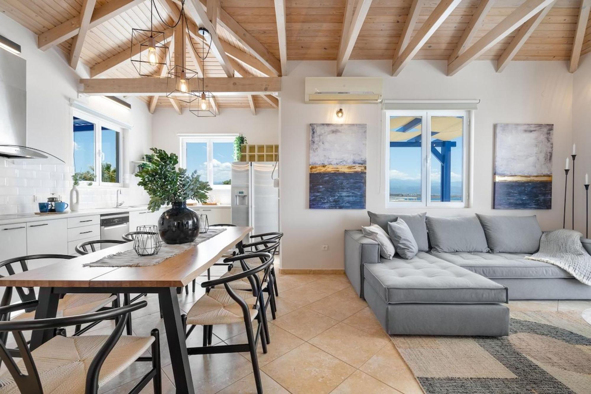 Villa Hemera Ocean View Private Heated Pool Хорафакия Экстерьер фото